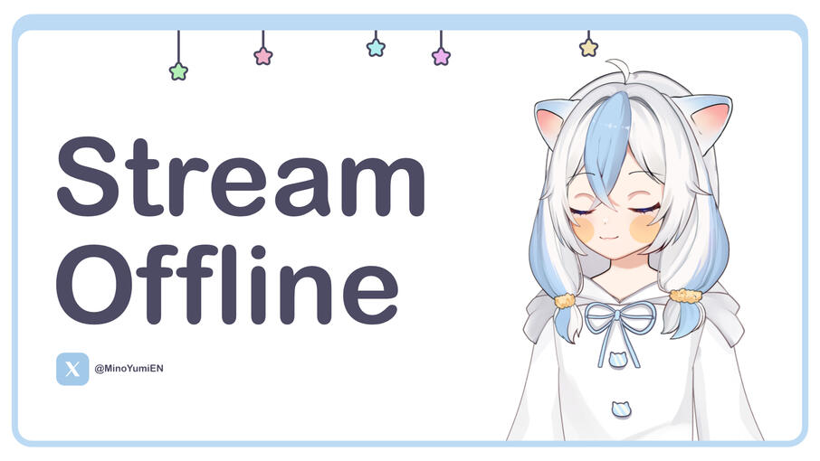 Blue/White Stream Offline Graphic