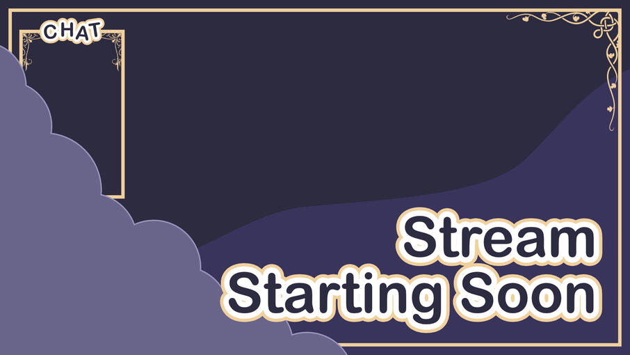 Purple Stream Starting Overlay